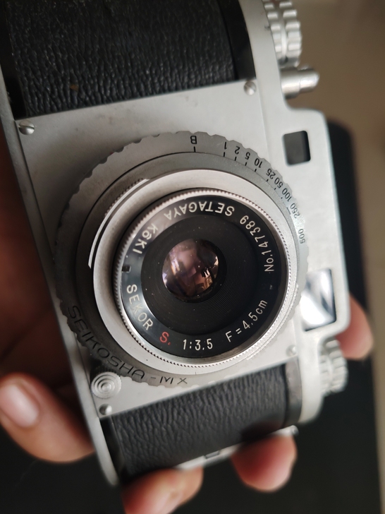 玛米亚35金属手动旁轴相机。黄斑清楚清楚，...