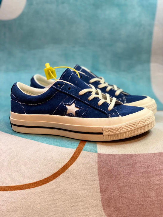 日版匡威 藏蓝 一星 鼎级硫化蓝底双围条