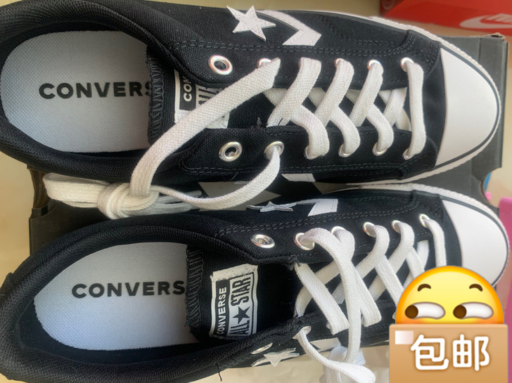 匡威布面板鞋！42码，给老公买小了，没穿过...