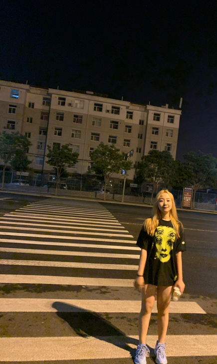 易少年 蓝色港风老爹鞋ins超火2021夏...