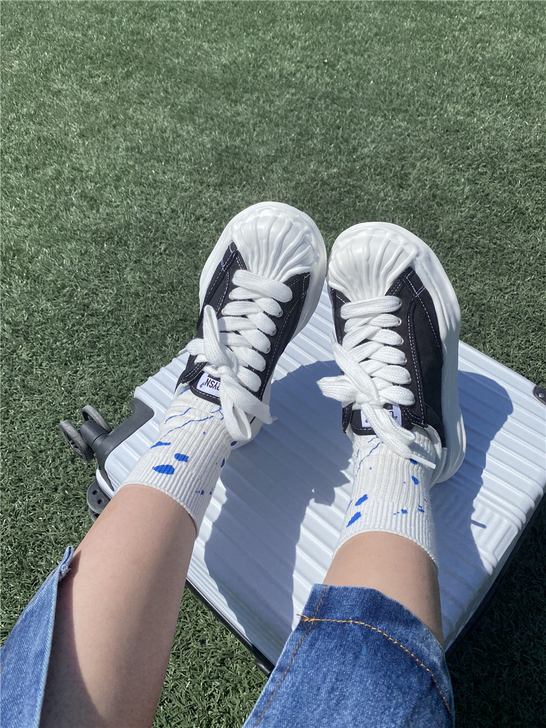 易少年 大头帆布鞋溶解鞋老爹鞋ins超火百...