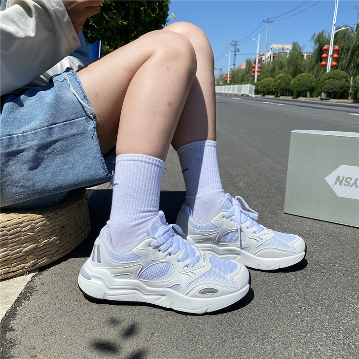 韩版运动鞋女ins超火百搭学生舒适休闲跑鞋...