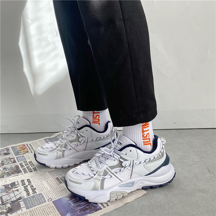 加绒加厚老爹鞋男ins超火港风运动鞋男韩版...