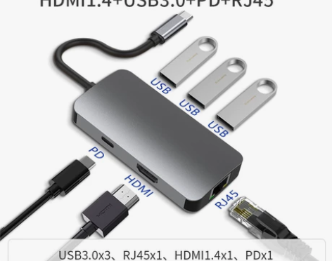 【全新包邮】Type-C转百兆网口转接头适...