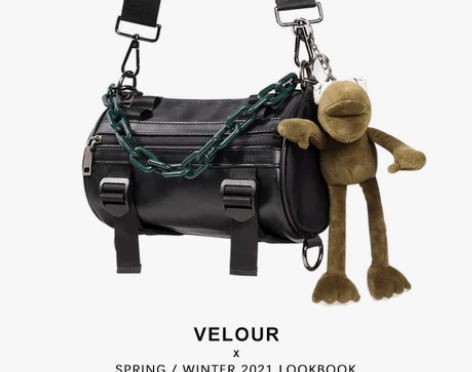 velour斜挎包男潮牌单肩包街头潮流嘻哈...