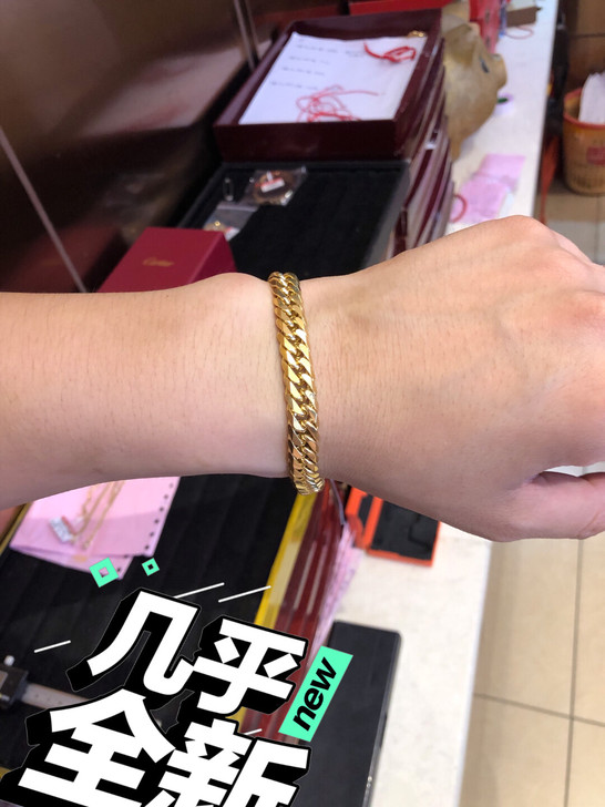 日本喜平手链6切50克日本原厂18K