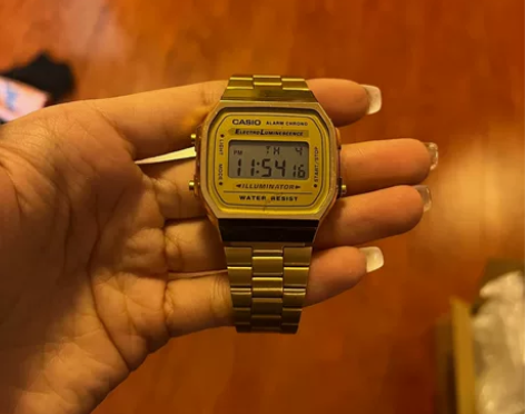 casio金表 男女都可带 调整表带就好表...