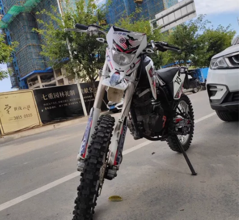 战斧越野摩托车cqr250cc风冷白色 自...