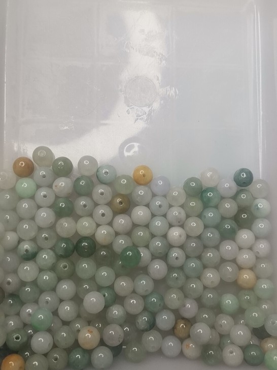 #节后鱼生#天然翡翠圆珠散珠