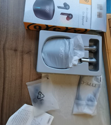 qcyg1蓝牙电竞耳机耳机 仅开箱 连耳帽...