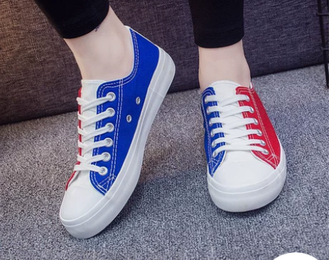 帆布鞋女学生古风女款布鞋韩版女鞋原宿风鸳鸯...