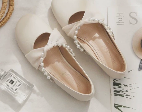 玛丽珍鞋夏季2022新款珍珠四季豆豆鞋浅口...