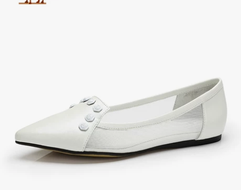 camel骆驼女鞋 春季新品 牛皮甜美玫瑰...