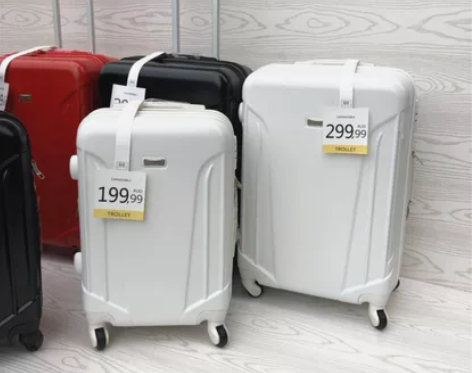 超轻耐磨防刮拉杆箱万向轮，20寸黑色，九五...