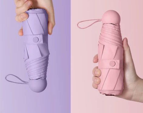 胶囊太阳伞防晒防紫外线遮阳晴雨伞女两用小巧...