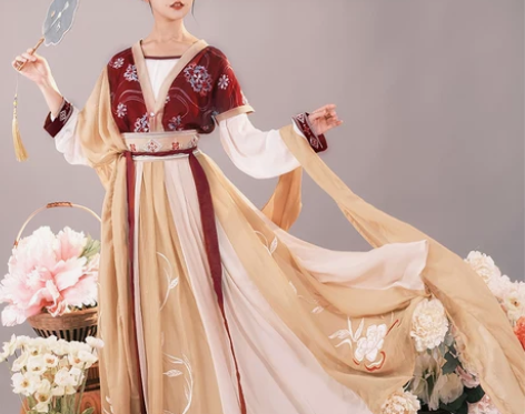 耀春醉芙蓉原创汉服女正品中国风超仙齐腰唐制...