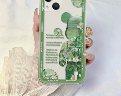 绿花暴力熊适用iphone13手机壳苹果1...