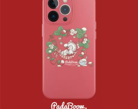 mikko联名草莓猫咪原创适用apple苹...