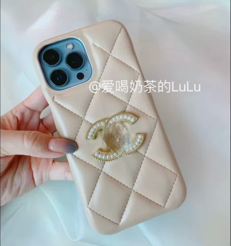 手机壳，奶油风奶茶色小香壳子，9新，苹果1...