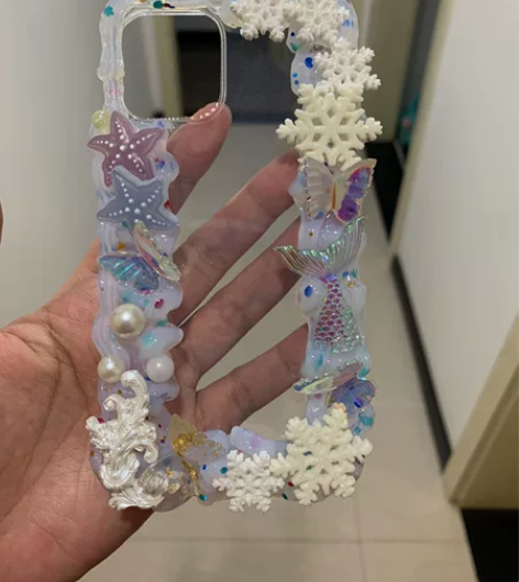 奶油胶DIY手机壳：苹果12/12PRO。...