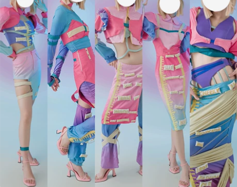 服装设计 成衣,还剩下2套,(图二上第二个...