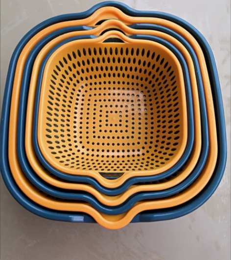 【超市倒闭 低价处理】6件套双层镂空果蔬沥...