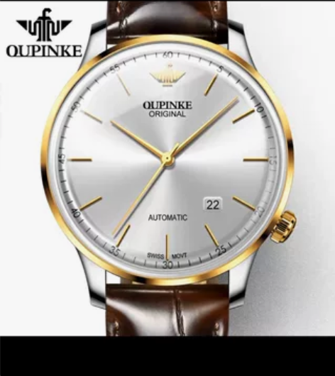 瑞士进口机芯欧品客品牌正品手表男士全自动机...