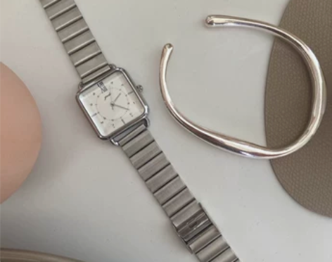 别样A104简约ins冷淡风方形竹节韩系精...