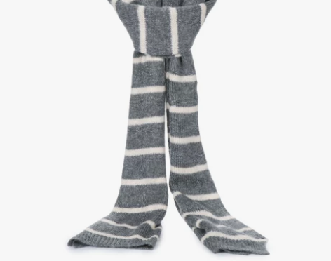 Vero Moda柔软条纹长款针织围巾女|...