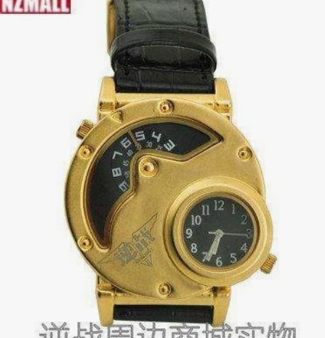 逆战金色刀锋双表盘手表户外休闲运动手表潮男...