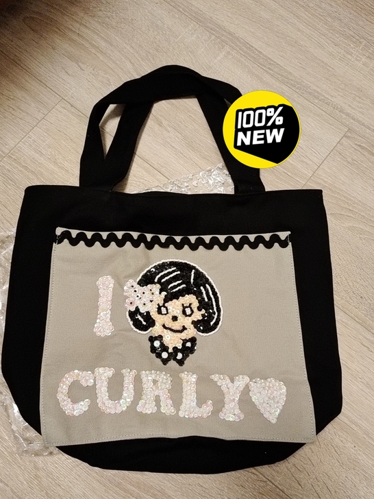 全新 日本卷发女孩 亮片包 国内现货带吊牌...