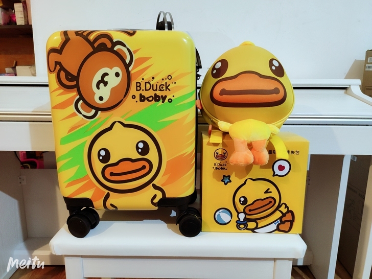 B.Duck小黄鸭16寸儿童行李箱万向轮B...