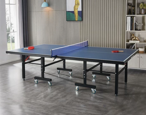 欢乐斯乒乓球桌家用带轮可折叠式标准乒乓球台...