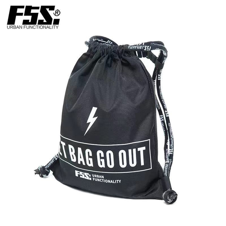 潮牌f5s旅游双肩背运动健身包袋束口袋抽绳...