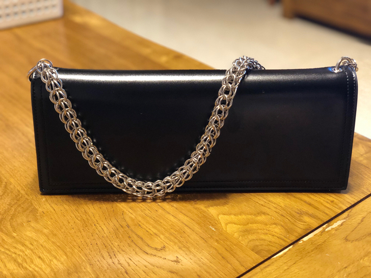 全新ZET黑色单肩女包链条包腋下包通勤时尚...