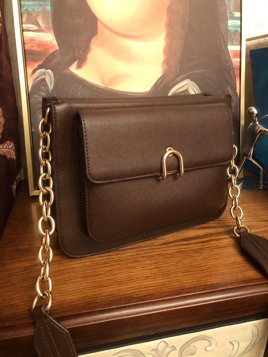 太平鸟包包，拿铁色，吸扣式，无变形无破损，...