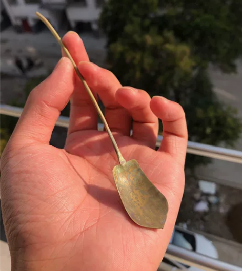 香勺 茶勺 宋代香铲香压 石臼湖 铜鎏金蕉...