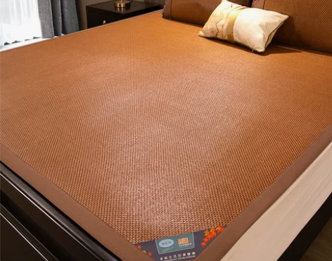 凉席藤席家用冰丝席宿舍双人草席夏季裸睡可折...