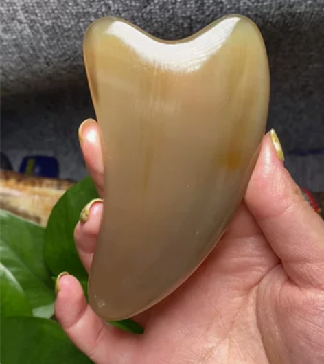 全新 徽梳坊白水牛角刮痧板 个人收藏品 全...