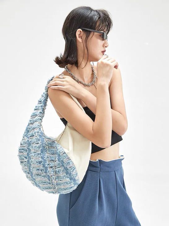 TakeCare 隐藏款 拼色链条单肩休闲包