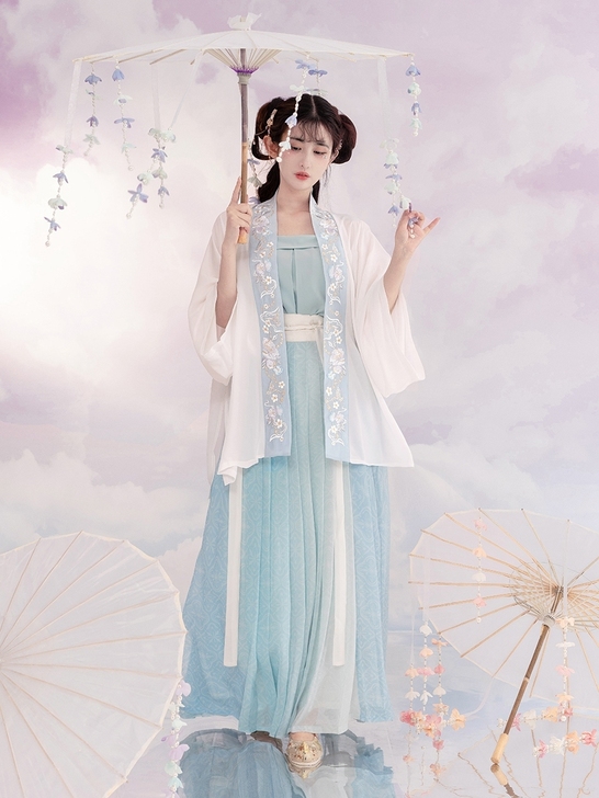 东月棠 沐晴:原创宋制汉服女夏季复古套装仙...