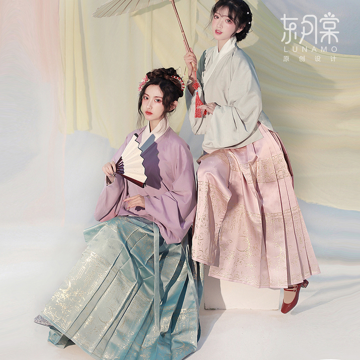 东月棠 袄裙春季马面裙织金琵琶袖 平价明制...