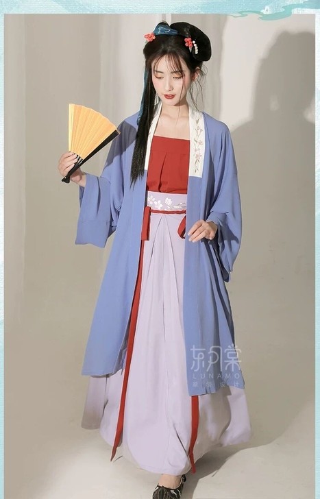 宋制汉服三件套夏季日常原创宋抹吊带女中国风