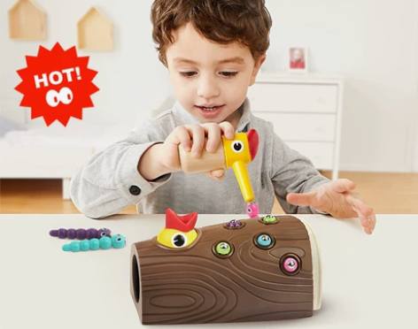 特价包邮！全新特宝儿啄木鸟捉虫喂小鸟 幼儿...