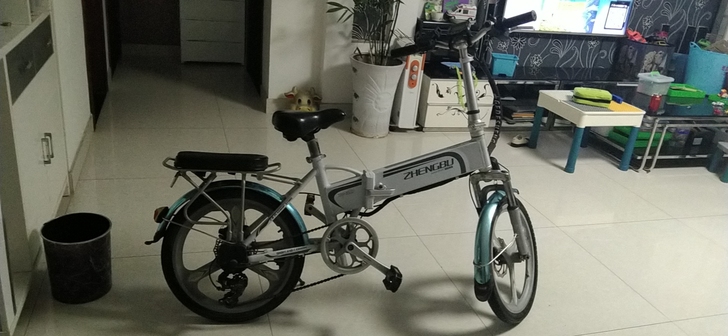 正步折叠电动自行车，想要的同城自提，除了链...