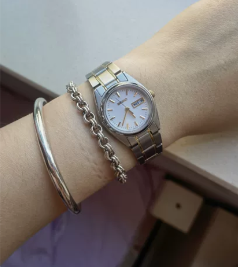 日本精工Seiko石英女表，表盘24mm左...