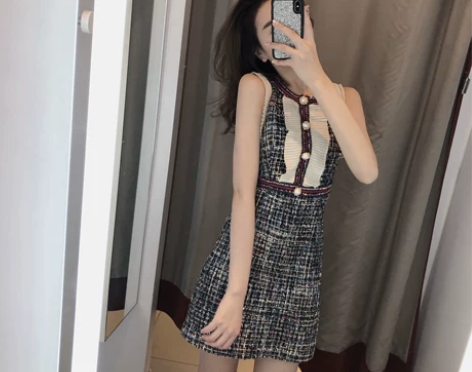 连衣裙仙女超仙法式少女桔梗小香风初恋裙甜美...