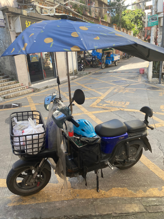 台铃骑乐,外卖神车賊省电前后减震刹车都改了...