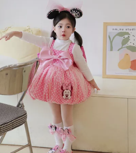 糖心果米妮花苞裙110码，每件都会赠送三个...