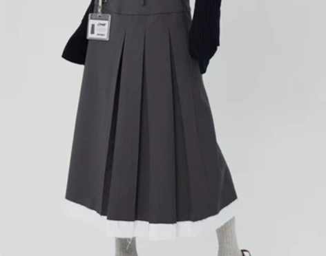 CYNR美式学院风辣妹百褶裙女2022秋季...